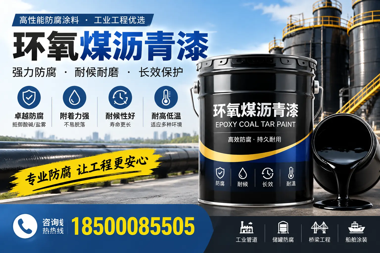 环氧煤沥青漆的施工方法与注意事项，确保在渭南顺利完成